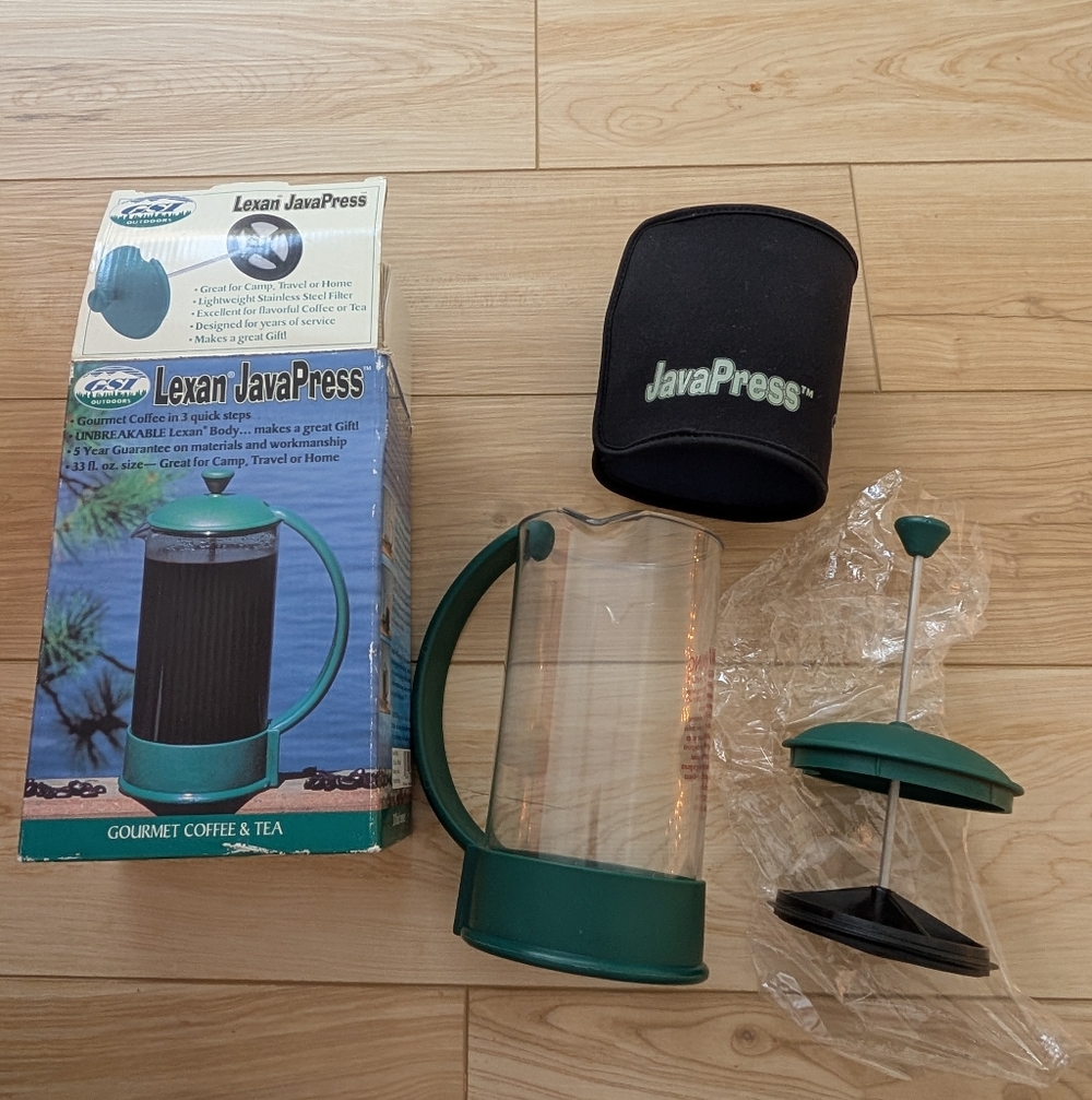 Gsi Outdoors Lexan JavaPress Green Coffee Press For Camping/Hiking